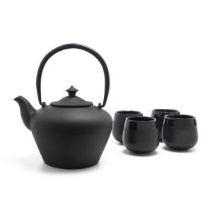 Bredemeijer Giftset Chengdu met 4 porseleinen mokken in bamboe kist